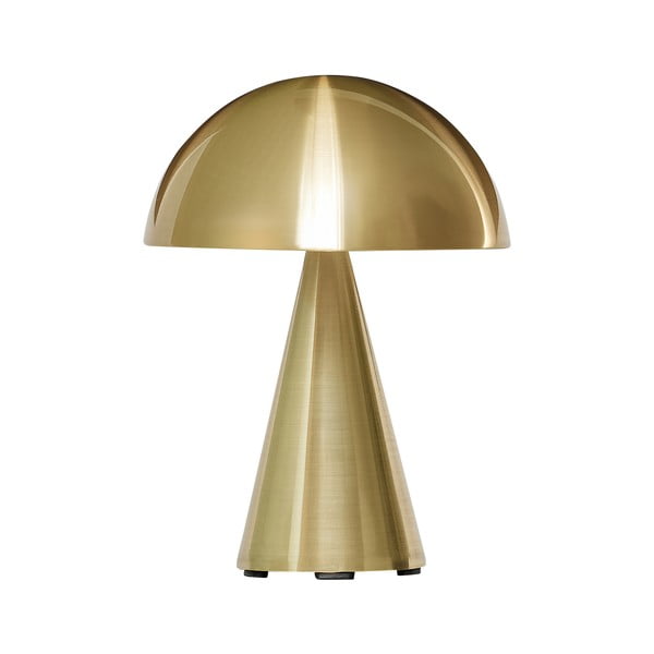 Lampada da tavolo a LED dimmerabile in oro (altezza 20 cm) Mush - Hübsch