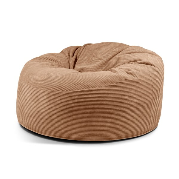 Puof a sacco marrone con rivestimento in velluto a coste Om 135 – SLOWDOWN