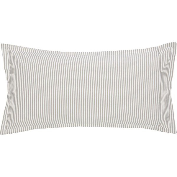 Federa decorativa in cotone beige e bianco, 40 x 80 cm - Westwing Collection-image-2