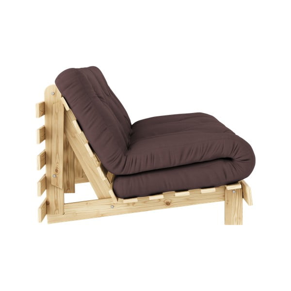 Divano marrone scuro allungabile 160 cm Roots – Karup Design-image-4