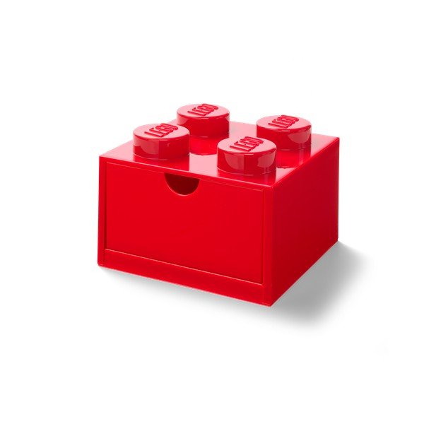 Scatola da tavolo rossa con cassetto , 15 x 16 cm - LEGO®-image-1