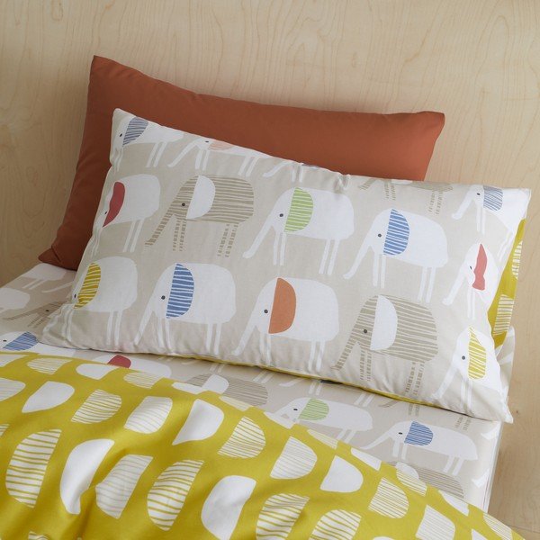 Biancheria da letto in cotone per bambini 200x135 cm Minbu Elephant - Pineapple Elephant-image-2