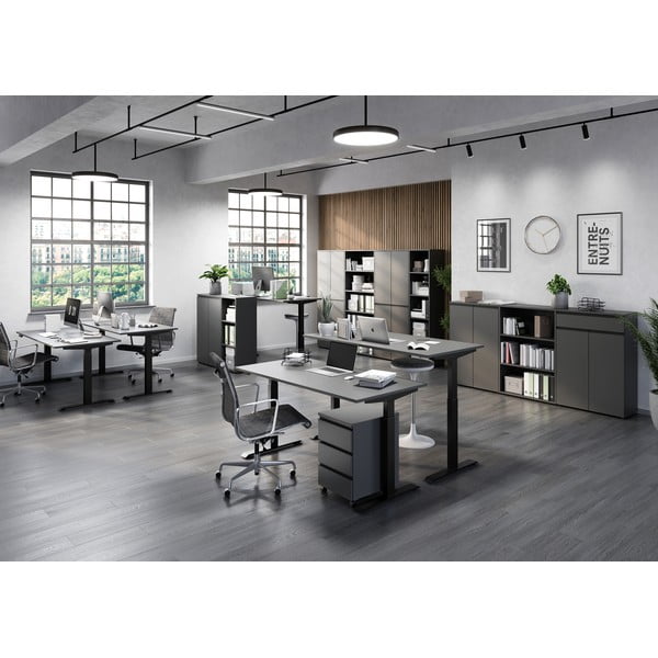 Scrivania regolabile con regolazione elettrica dell'altezza 80x140 cm Bedano - Germania-image-2