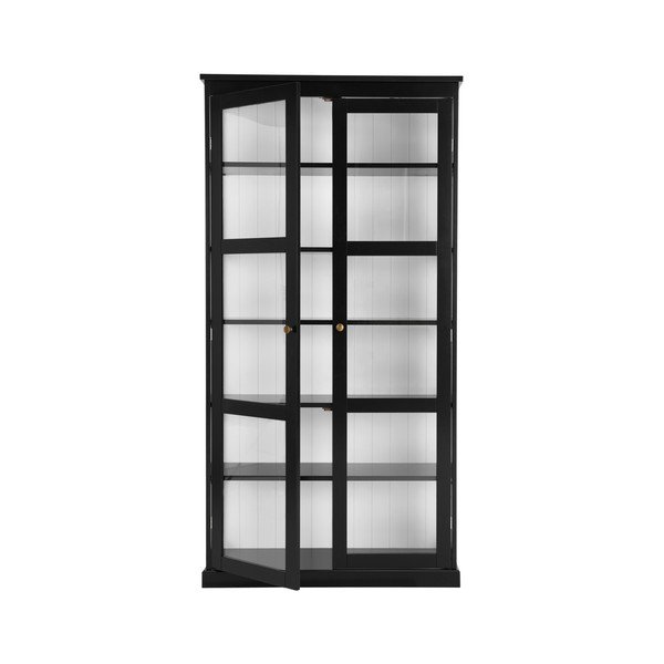 Vetrina nera in MDF 98x193x34 cm Wilma – Ellos Home-image-4