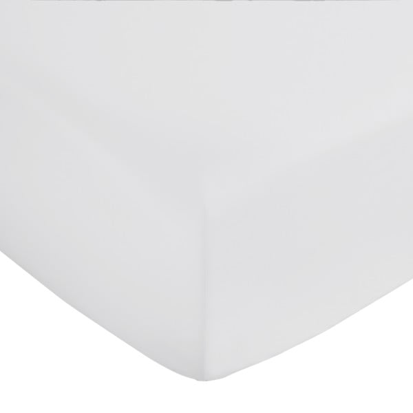 Lenzuolo con angoli grigio chiaro in raso di cotone 150x200 cm Cotton Sateen – Bianca