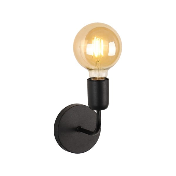 Lampada da parete in metallo nero Mosso - Squid Lighting-image-2