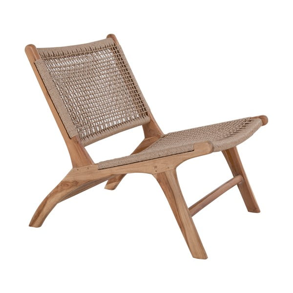Sedia da giardino marrone in legno di teak Derby - Bonami Essentials-image-3