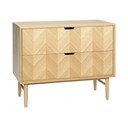 Cassettiera in rovere a spina di pesce - Hübsch