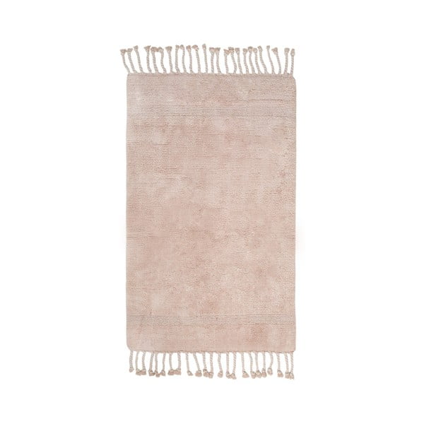 Tappeto da bagno in cotone rosa, 70 x 110 cm Paloma - Foutastic