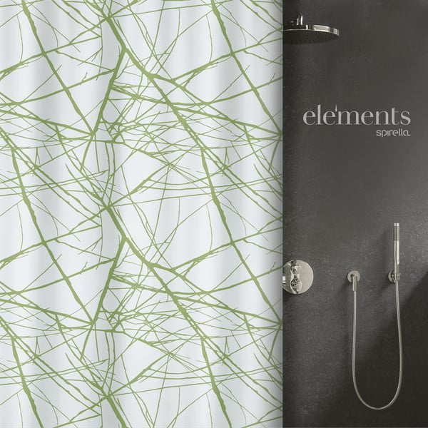 Tenda per doccia 180x200 cm Fores – Spirella-image-1