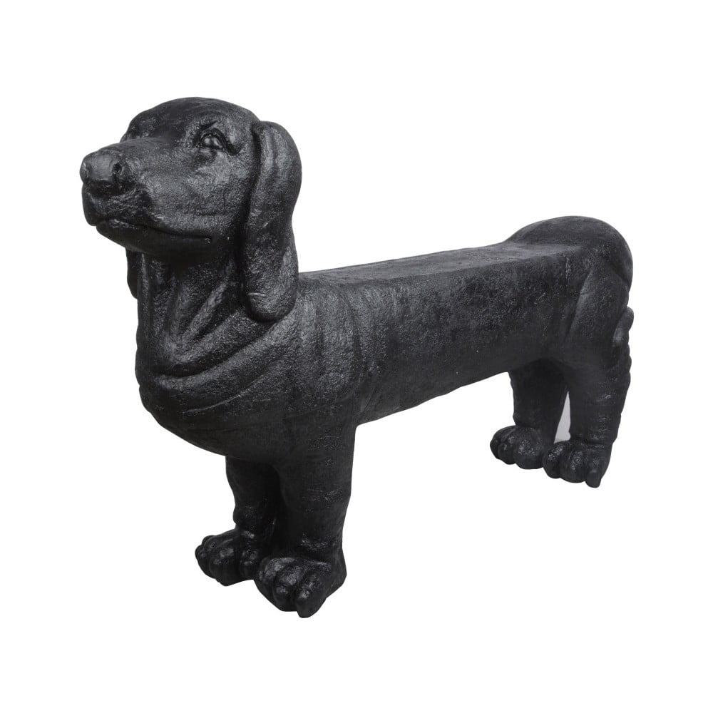 Panchina da giardino nera Dachshund - Esschert Design | Panche da giardino