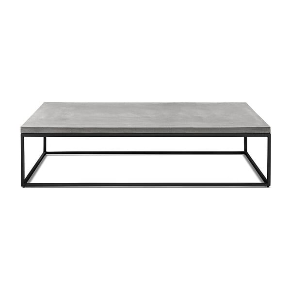 Tavolino in cemento, 130 x 70 cm Perspective - Lyon Béton
