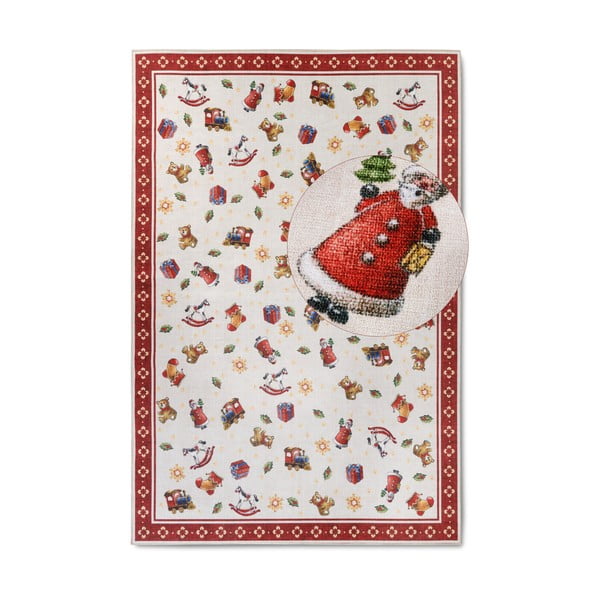 Tappeto rosso con motivo natalizio 160x230 cm Red Christmas - Villeroy&Boch