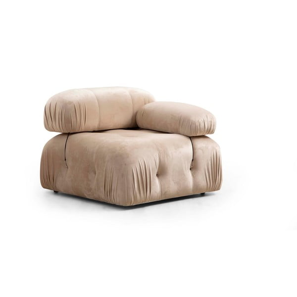 Modulo divano in velluto crema (angolo destro) Bubble - Artie