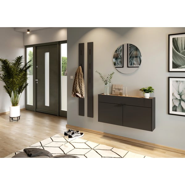 Armadietto color antracite 110x57x22 cm Ameca – Germania-image-4