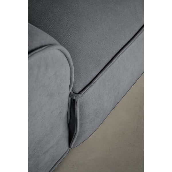 Divano angolare componibile grigio (con penisola a sinistra/a forma di "U") Flex Felix – Miuform-image-4