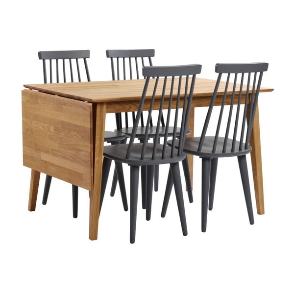 Tavolo da pranzo pieghevole in rovere naturale , 120 x 80 cm Filippa - Rowico-image-4