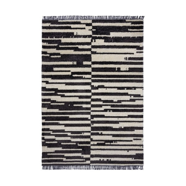 Tappeto bianco e nero 120x170 cm Lina - Flair Rugs