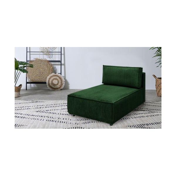 Modulo divano in velluto a coste verde variabile Nihad modular - Bobochic Paris-image-1