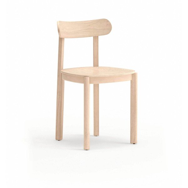 Sedia da pranzo di colore naturale con effetto frassino Nara – Teulat