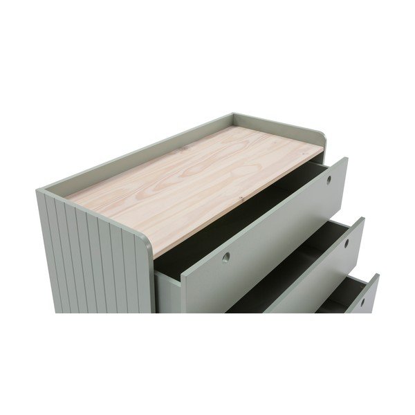Cassettiera verde con 3 cassetti Monte - Marckeric-image-4
