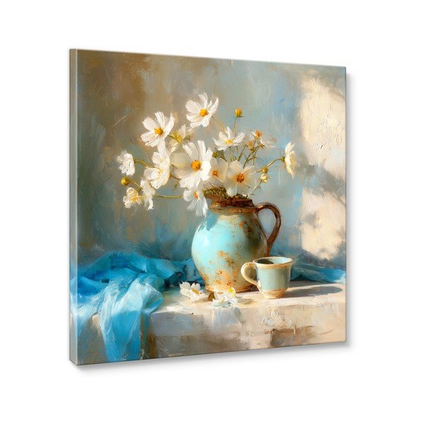 Dipinto stampato con cornice inclusa 70x70 cm Anemone – Styler-image-3