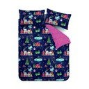 Set copripiumino e federa blu per letto matrimoniale e per letto esteso 230x220 cm Ski Village – Catherine Lansfield