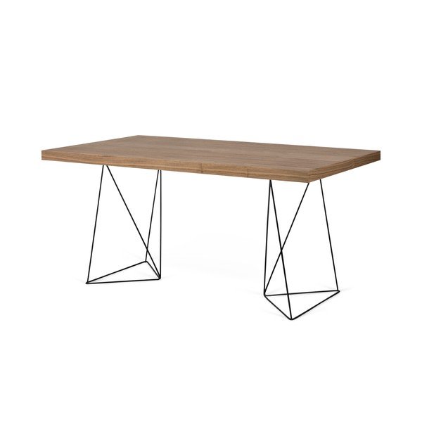 Tavolo marrone con gambe nere Multi, 180 x 77 cm - TemaHome-image-2