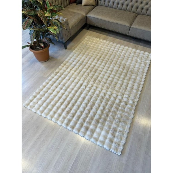Tappeto avorio lavabile 100x250 cm Bubble Emarald – Mila Home-image-2