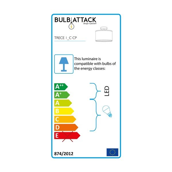 Lampada da soffitto beige Lampadina Attack Trece, ⌀ 25 cm - Sotto Luce-image-2