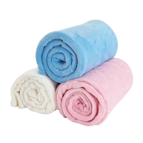 Coperta per neonati in microflanella rosa 110x140 cm Exclusive - B.E.S.-image-3