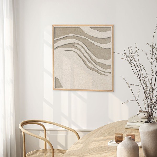 Dipinto in 3D con cornice inclusa/fonoassorbente 62x62 cm Sacred Silence 2 – Malerifabrikken-image-2