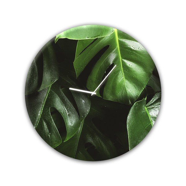 Orologio da parete in vetro , ⌀ 30 cm Monstera - Styler