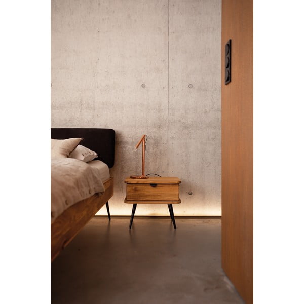 Comodino in legno di quercia in colore naturale Kula - The Beds-image-1