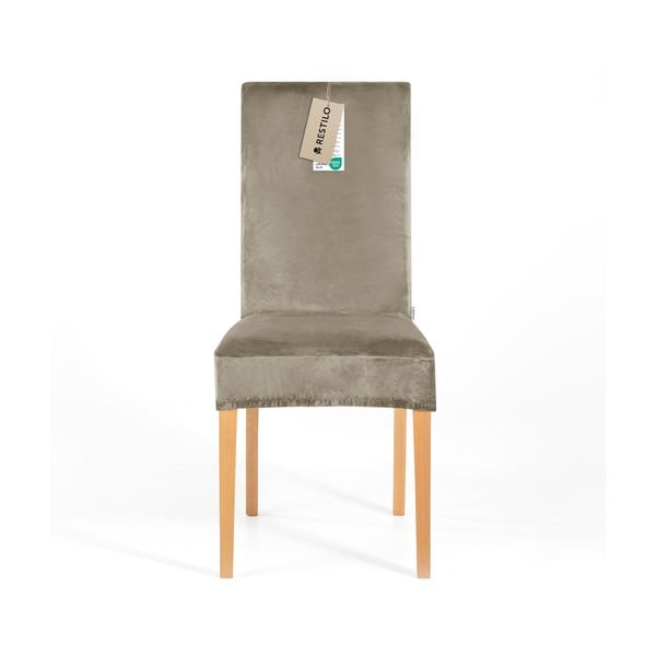 Set di coprisedia greige con rivestimento elastico per sedie 4 pz 48 cm Sento – Restilo-image-2