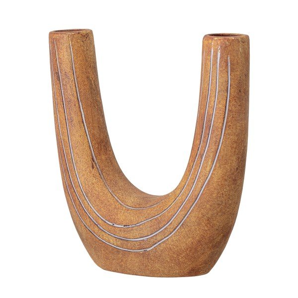 Vaso in terracotta marrone fatto a mano Balduin - Bloomingville