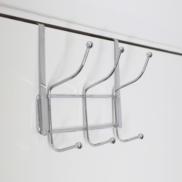 Appendiabiti in metallo argentato 11 cm Chrome - Premier Housewares-image-3
