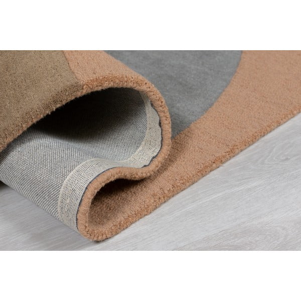 Tappeto in lana blu/marrone 200x290 cm Esrei - Flair Rugs-image-4