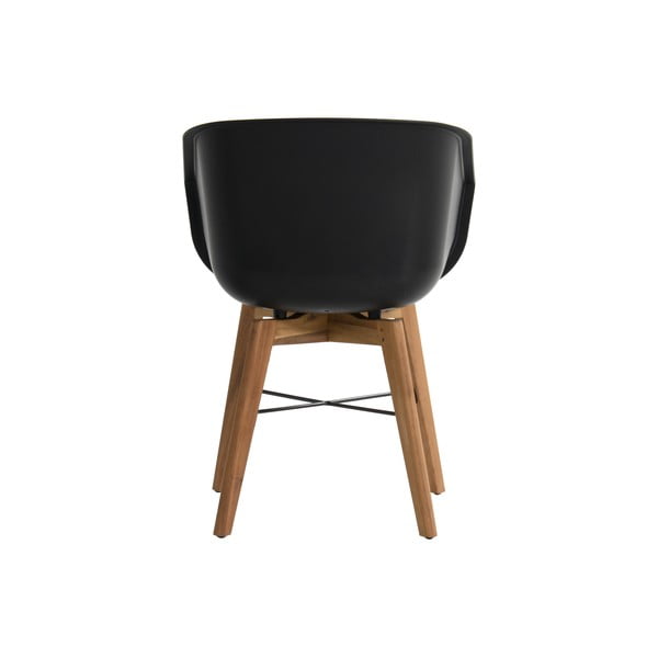 Set di 2 sedie da giardino in plastica nera Amalia - Hartman-image-4