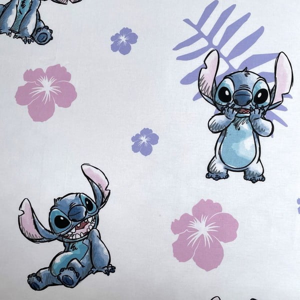 Lenzuolo con angoli per bambini in cotone per letto singolo 90x200 cm Lilo and Stitch – Jerry Fabrics-image-2