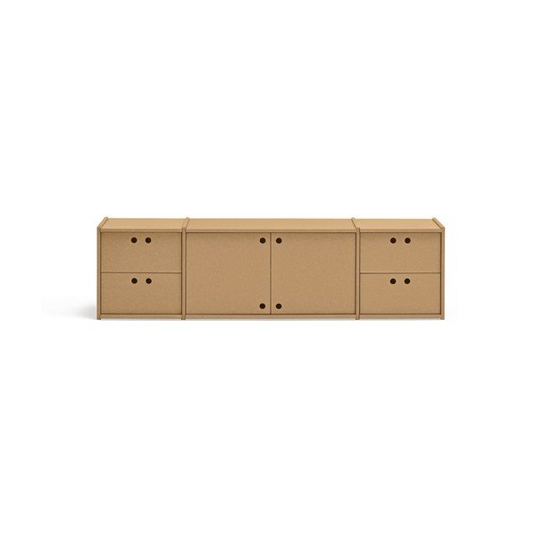 Mobile TV di colore naturale 157x42x40 cm Wally – Teulat