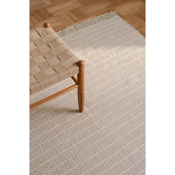 Passatoia beige in cotone tessuta a mano 80x150 cm Irma – Jotex-image-1