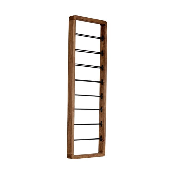 Portabottiglie da parete marrone per 8 bottiglie di vino Sorrento - Light & Living-image-1