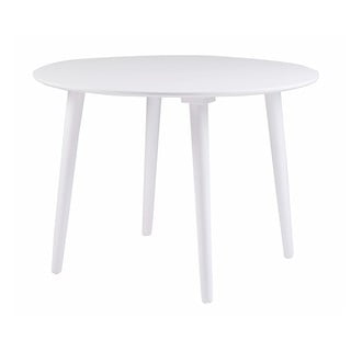 Tavolo da pranzo in legno di gomma bianco Lotte, ⌀ 106 cm Lotta - Rowico