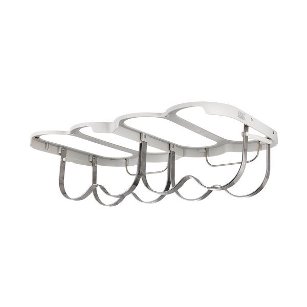 Portabottiglie da parete argentato in metallo numero di bottiglie 4 38,5x2x25 cm Cradle – Joseph Joseph
