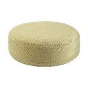 Pouf a sacco per bambini verde con rivestimento in bouclé Round – Wigiwama