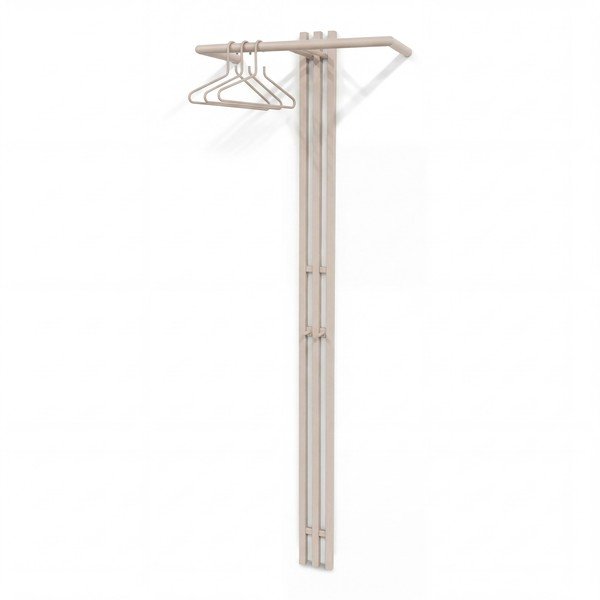 Attaccapanni da parete grigio tortora in acciaio 65 cm Senza – Spinder Design-image-4