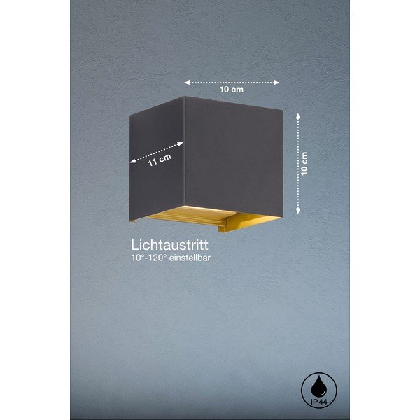 Applique da esterno a LED (altezza 10 cm) Thore - Fischer & Honsel-image-1