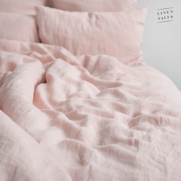 Biancheria da letto rosa 220x200 cm Misty Rose - Linen Tales-image-2