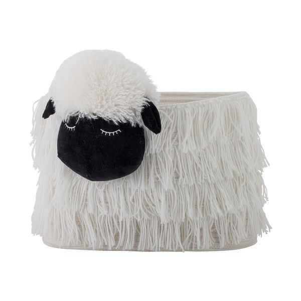 Cesta per giochi da bambino bianca in tessuto 40x25x30 cm Dolly – Bloomingville Mini